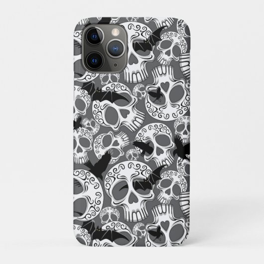 Skull Halloween Dekorative Calaveras Case-Mate iPhone Hülle (Rückseite)