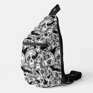Skull Halloween Dekorative Calaveras Crossbody Bag