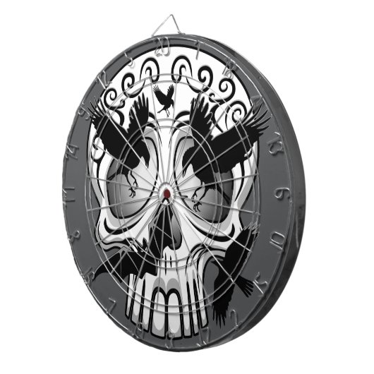 Skull Halloween Dekorative Calaveras Dartscheibe (Vorderseite rechts)