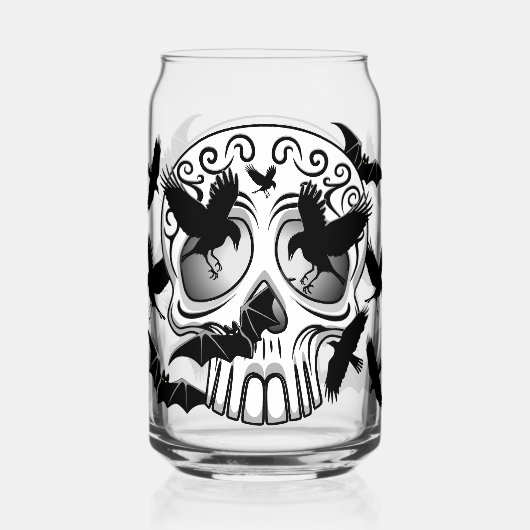 Skull Halloween Dekorative Calaveras Dosenglas (Vorderseite)