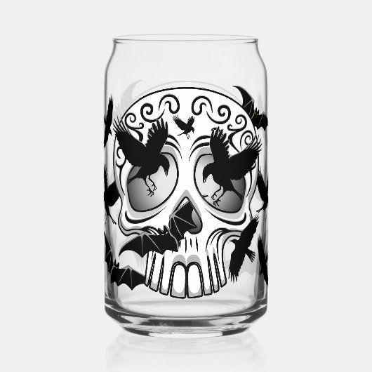 Skull Halloween Dekorative Calaveras Dosenglas (Rückseite)