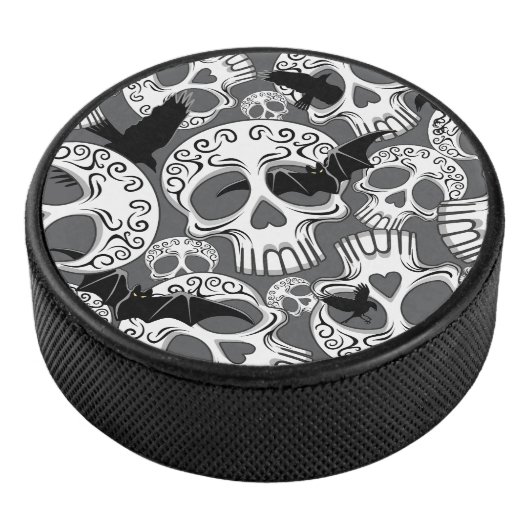 Skull Halloween Dekorative Calaveras Eishockey Puck (3/4)