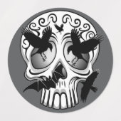 Skull Halloween Dekorative Calaveras Etiketten (Design 2)