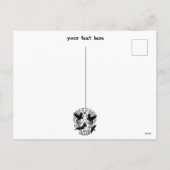 Skull Halloween Dekorative Calaveras Feiertagspostkarte (Rückseite)