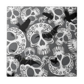 Skull Halloween Dekorative Calaveras Fliese (Vorderseite)