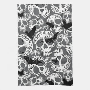 Skull Halloween Dekorative Calaveras Geschirrtuch