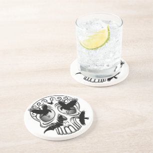 Skull Halloween Dekorative Calaveras Getränkeuntersetzer