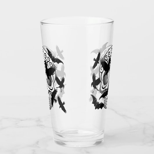 Skull Halloween Dekorative Calaveras Glas (Rechts)