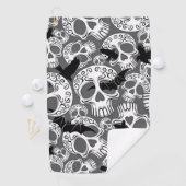 Skull Halloween Dekorative Calaveras Golfhandtuch (Insitu)