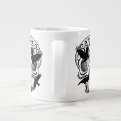 Skull Halloween Dekorative Calaveras Jumbo-Tasse (Rückseite)