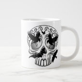 Skull Halloween Dekorative Calaveras Jumbo-Tasse (Rechts)