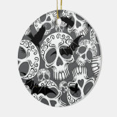 Skull Halloween Dekorative Calaveras Keramik Ornament (Links)