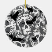 Skull Halloween Dekorative Calaveras Keramik Ornament (Hinten)