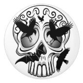 Skull Halloween Dekorative Calaveras Keramikknauf (Vorderseite)