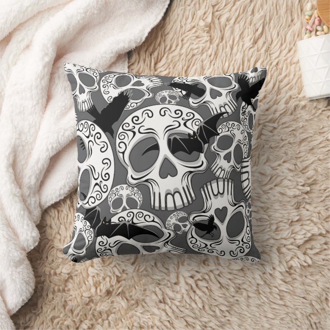 Skull Halloween Dekorative Calaveras Kissen (Decke)