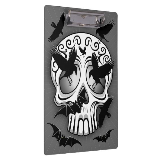 Skull Halloween Dekorative Calaveras Klemmbrett (Rechts)