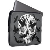 Skull Halloween Dekorative Calaveras Laptopschutzhülle (Vorne Rechts)