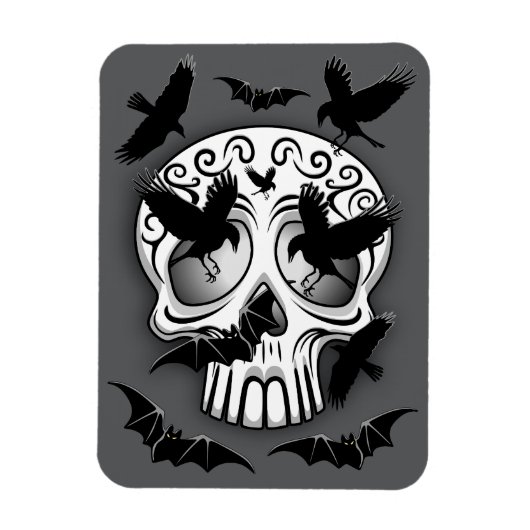 Skull Halloween Dekorative Calaveras Magnet (Vertikal)