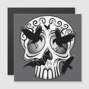 Skull Halloween Dekorative Calaveras Magnetkarte