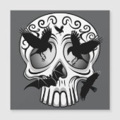 Skull Halloween Dekorative Calaveras Magnetkarte (Vorderseite)
