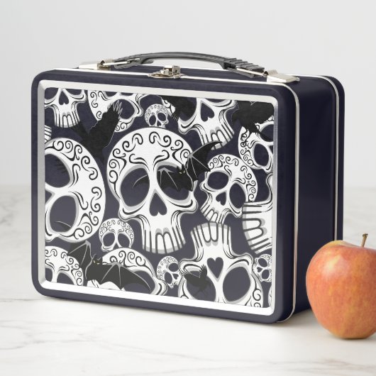 Skull Halloween Dekorative Calaveras Metall Brotdose (Beispiel)