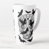 Skull Halloween Dekorative Calaveras Milchtasse (Rechte Ecke)