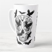 Skull Halloween Dekorative Calaveras Milchtasse (Linke Ecke)