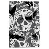 Skull Halloween Dekorative Calaveras Mittlere Geschenktüte (Vorderseite)