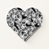 Skull Halloween Dekorative Calaveras Notizblock (Rückseite)