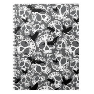 Skull Halloween Dekorative Calaveras Notizblock