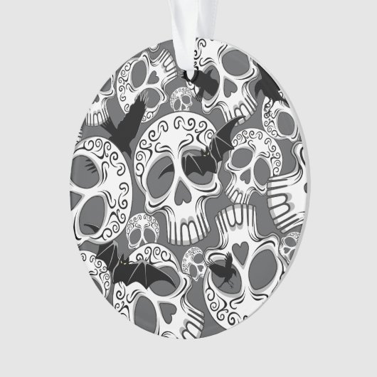 Skull Halloween Dekorative Calaveras Ornament (Vorderseite)