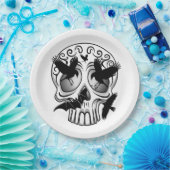 Skull Halloween Dekorative Calaveras Pappteller (Party)