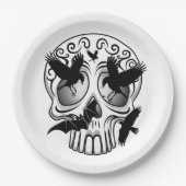 Skull Halloween Dekorative Calaveras Pappteller (Vorderseite)