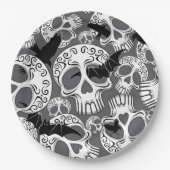 Skull Halloween Dekorative Calaveras Pappteller (Vorderseite)