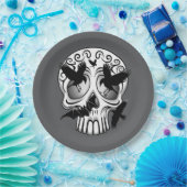 Skull Halloween Dekorative Calaveras Pappteller (Party)