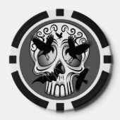 Skull Halloween Dekorative Calaveras Pokerchips (Vorderseite)