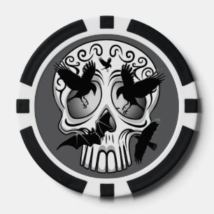 Skull Halloween Dekorative Calaveras Pokerchips