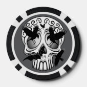 Skull Halloween Dekorative Calaveras Pokerchips (Rückseite)
