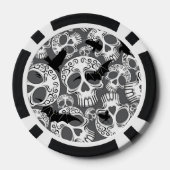 Skull Halloween Dekorative Calaveras Pokerchips (Rückseite)