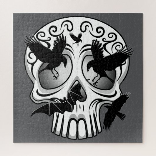 Skull Halloween Dekorative Calaveras Puzzle (Vertikal)