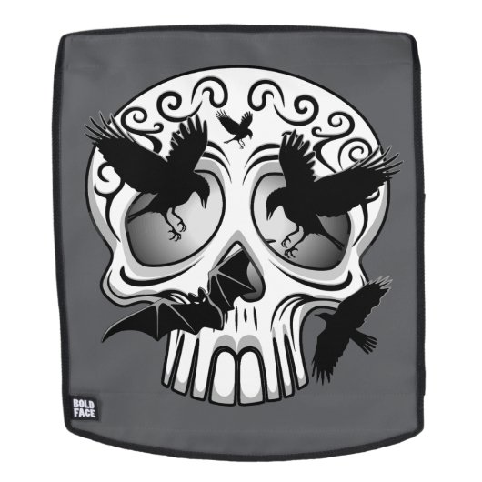 Skull Halloween Dekorative Calaveras Rucksack (Abnehmbare Front)