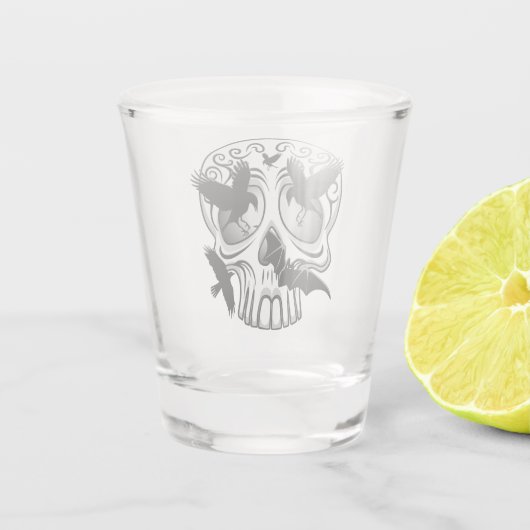 Skull Halloween Dekorative Calaveras Schnapsglas (Rückseite)