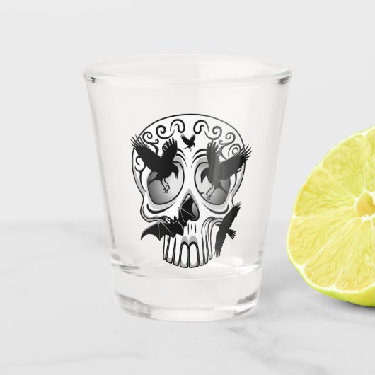 Skull Halloween Dekorative Calaveras Schnapsglas (Vorderseite)