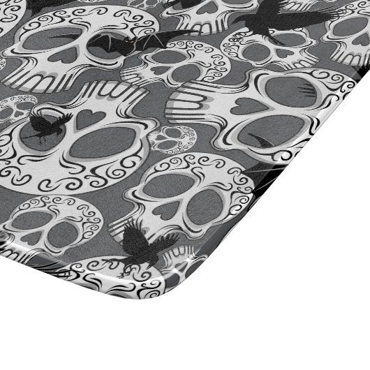 Skull Halloween Dekorative Calaveras Schneidebrett (Ecke)