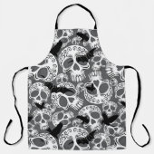 Skull Halloween Dekorative Calaveras Schürze (Vorderseite)