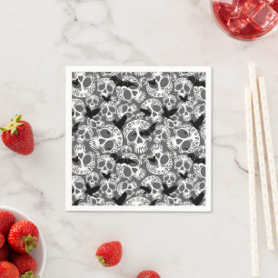 Skull Halloween Dekorative Calaveras Serviette