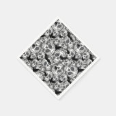 Skull Halloween Dekorative Calaveras Serviette (Ecke)