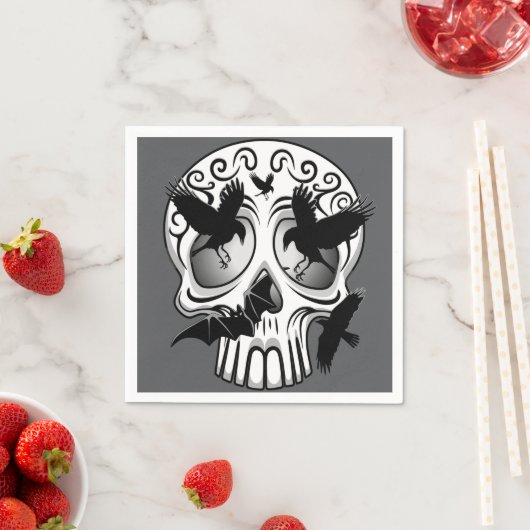 Skull Halloween Dekorative Calaveras Serviette (Beispiel)