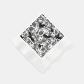 Skull Halloween Dekorative Calaveras Serviette (Ecke)