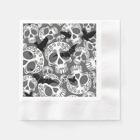 Skull Halloween Dekorative Calaveras Serviette (Vorderseite)